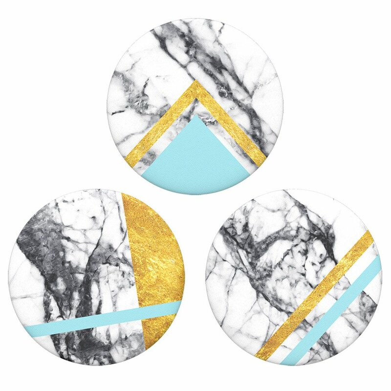 Popsockets Original, Suport Cu Functii Multiple - White Marble Glam
