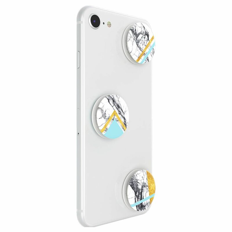 Popsockets Original, Suport Cu Functii Multiple - White Marble Glam