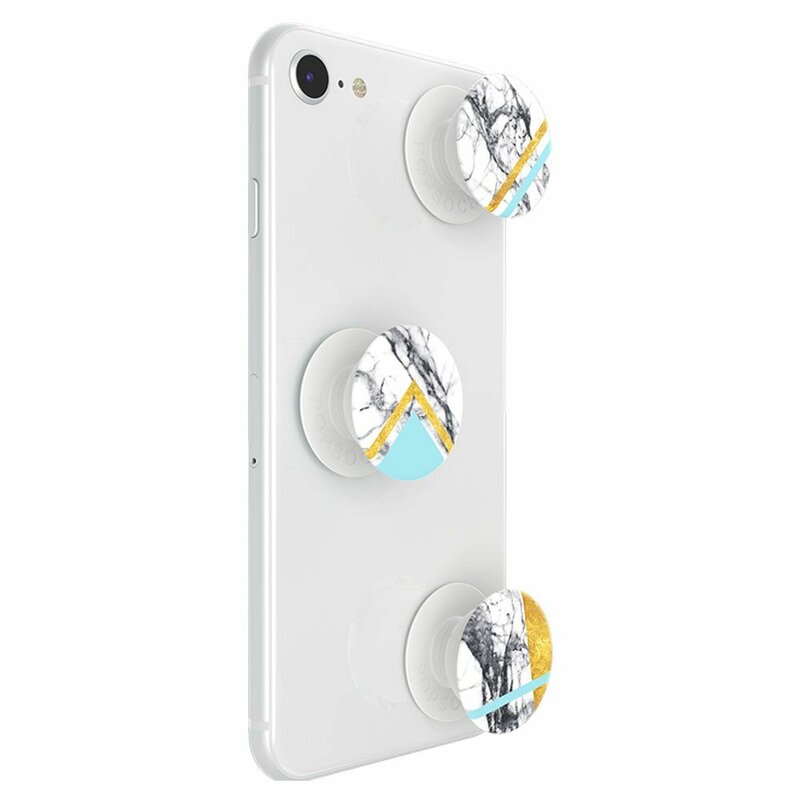Popsockets Original, Suport Cu Functii Multiple - White Marble Glam