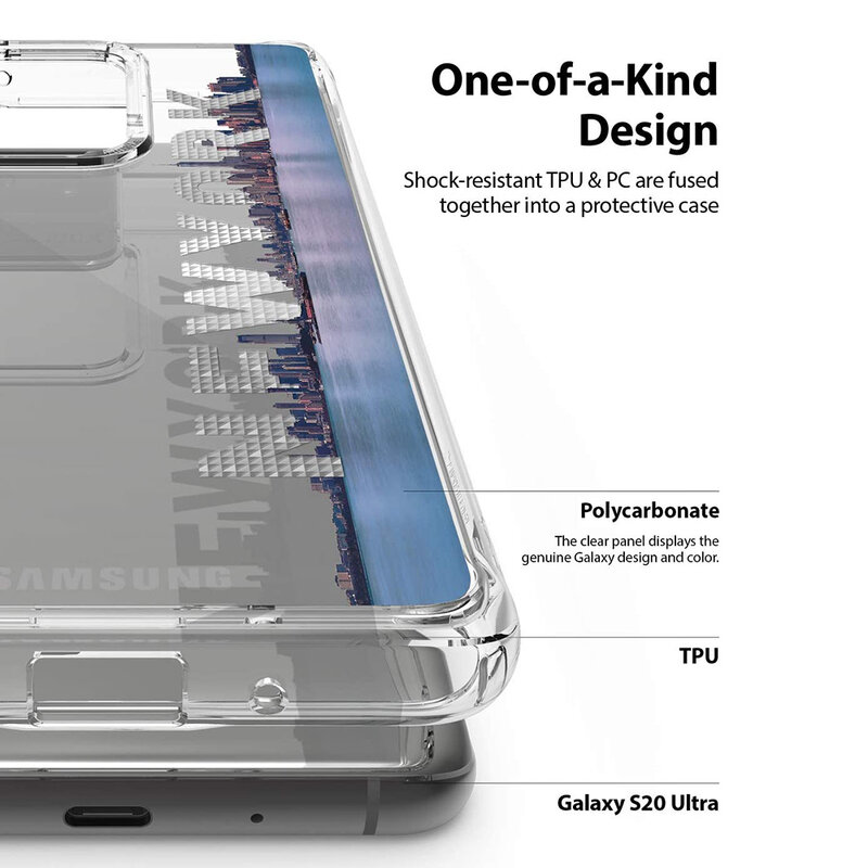 Husa Samsung Galaxy S20 Ultra Ringke Fusion Design, New York