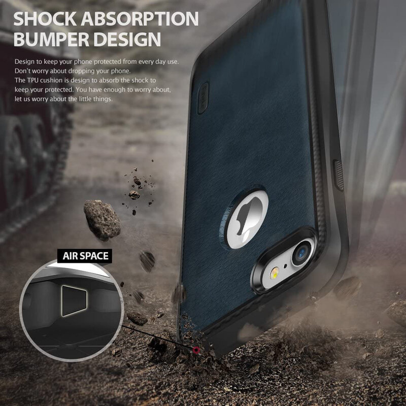 Husa iPhone 7 Ringke Flex S - Deep Blue
