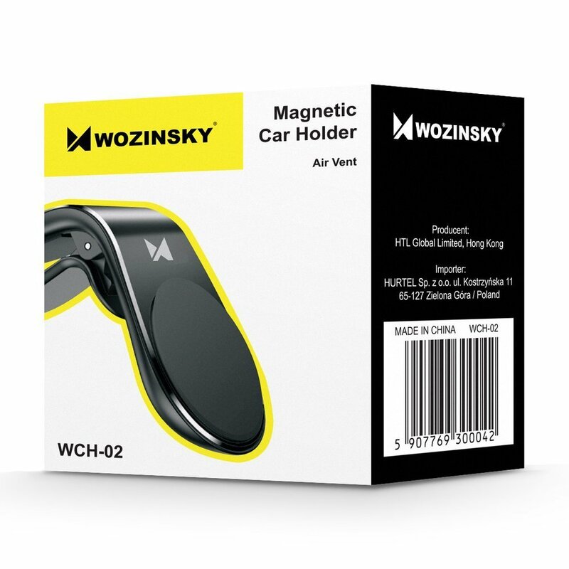 Suport Auto Wozinsky Universal Magnetic Bracket Mount Phone Holder Pentru Grila De Ventilatie - WCH-02 - Black 