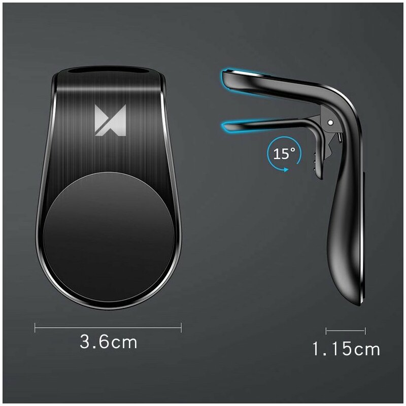 Suport Auto Wozinsky Universal Magnetic Bracket Mount Phone Holder Pentru Grila De Ventilatie - WCH-02 - Black 