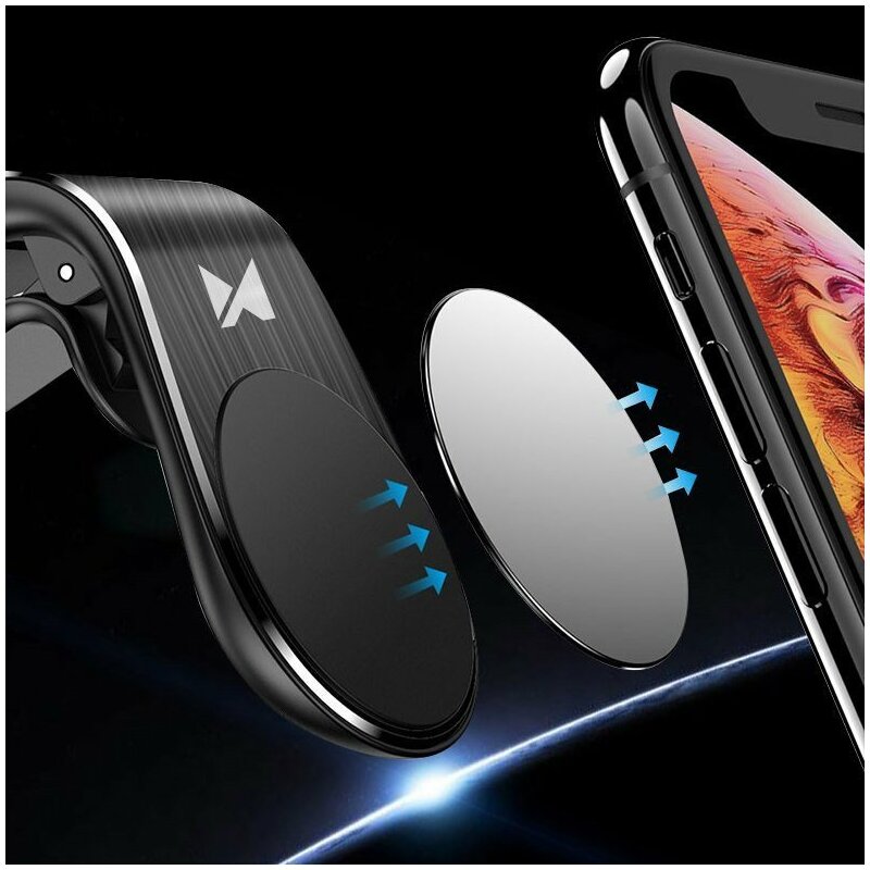 Suport Auto Wozinsky Universal Magnetic Bracket Mount Phone Holder Pentru Grila De Ventilatie - WCH-02 - Black 
