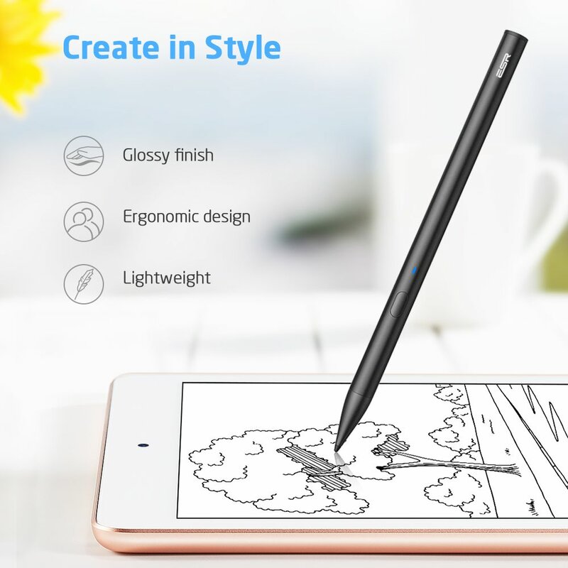 Stylus Pen ESR Digital Pencil EFI0010 Pentru Tablete iPad Black