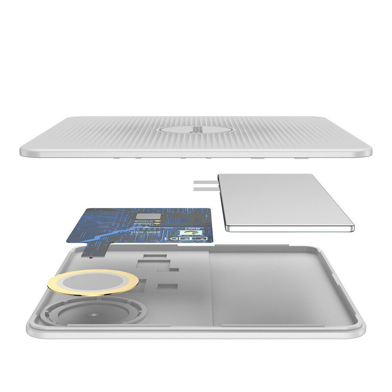 Card Antifurt Baseus T1 Mini Flat Type Anti-loss Cu Localizator GPS Si Alarma Anti-pierdere - ZLFDQT1-02 - White