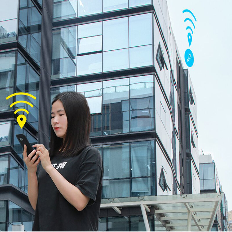 Card Antifurt Baseus T1 Mini Flat Type Anti-loss Cu Localizator GPS Si Alarma Anti-pierdere - ZLFDQT1-02 - White