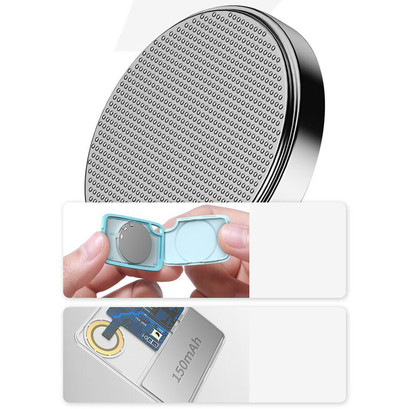 Card Antifurt Baseus T1 Mini Flat Type Anti-loss Cu Localizator GPS Si Alarma Anti-pierdere - ZLFDQT1-02 - White