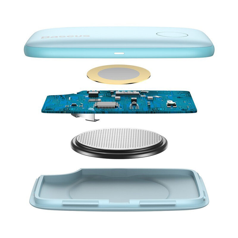 Dispozitiv Antifurt Baseus T2 Mini Ropetype Anti-loss Device Finder Pentru Chei Cu Snur - ZLFDQT2-03 - Blue 