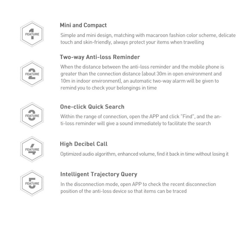 Dispozitiv Antifurt Baseus T2 Mini Ropetype Anti-loss Device Finder Pentru Chei Cu Snur - ZLFDQT2-03 - Blue 