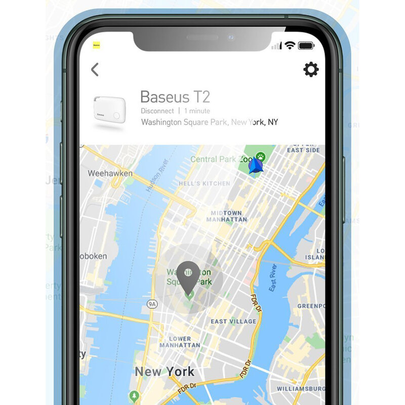 Dispozitiv Antifurt Baseus T2 Mini Ropetype Anti-loss Device Finder Pentru Chei Cu Snur - ZLFDQT2-03 - Blue 