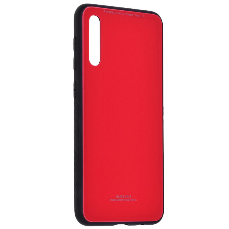 Husa Samsung Galaxy A50 Glass Series - Rosu