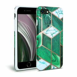 Husa iPhone 8 Tech-Protect Marble - Verde