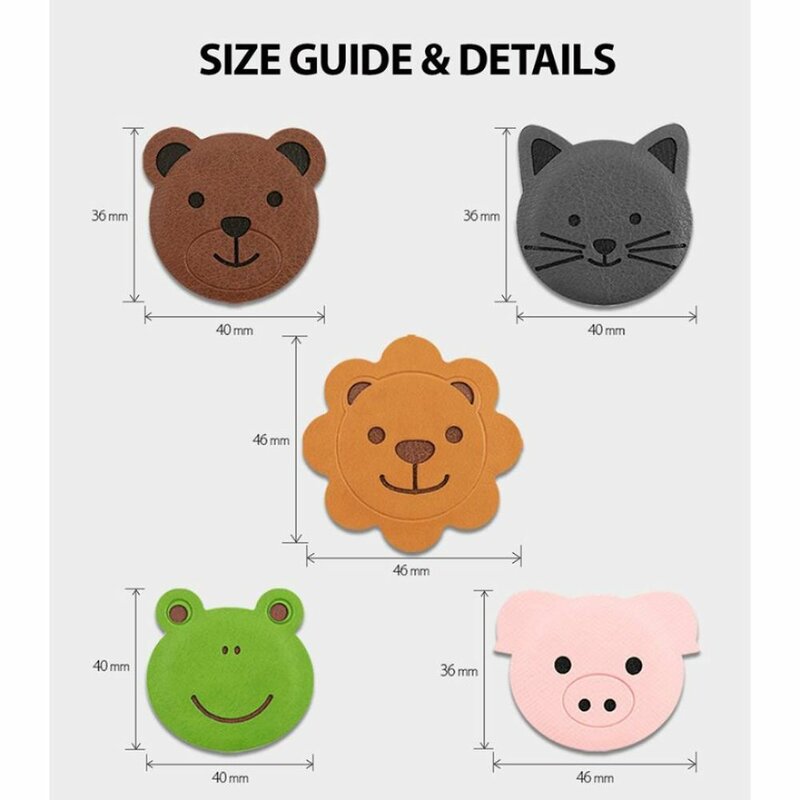 Placa Metalica Autoadeziva Ringke Magnetic Character Animal Edition Holder Pentru Suporturi Magnetice - Bear