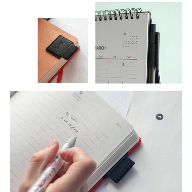 [Set 2x] Suport stylus pen telefon, tableta autoadeziv Ringke, negru