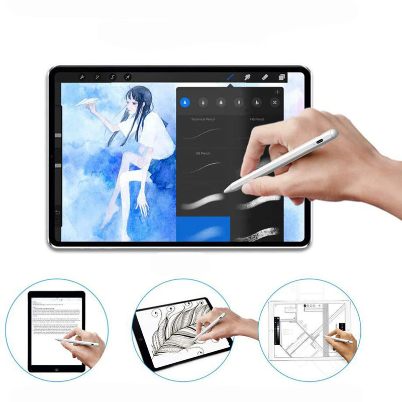 Stylus Pen TechProtect Digital Pentru Tablete Apple iPad White