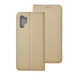 Husa Smart Book Samsung Galaxy Note 10 Plus Flip - Auriu