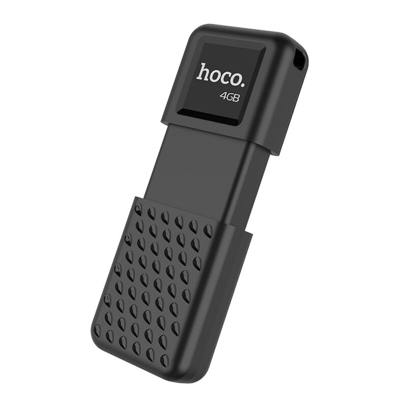 Stick Memorie Hoco UD6 Intelligent Flash Drive USB 2.0 Zinc Alloy Memory Disk Capacitate Stocare 4GB - Black