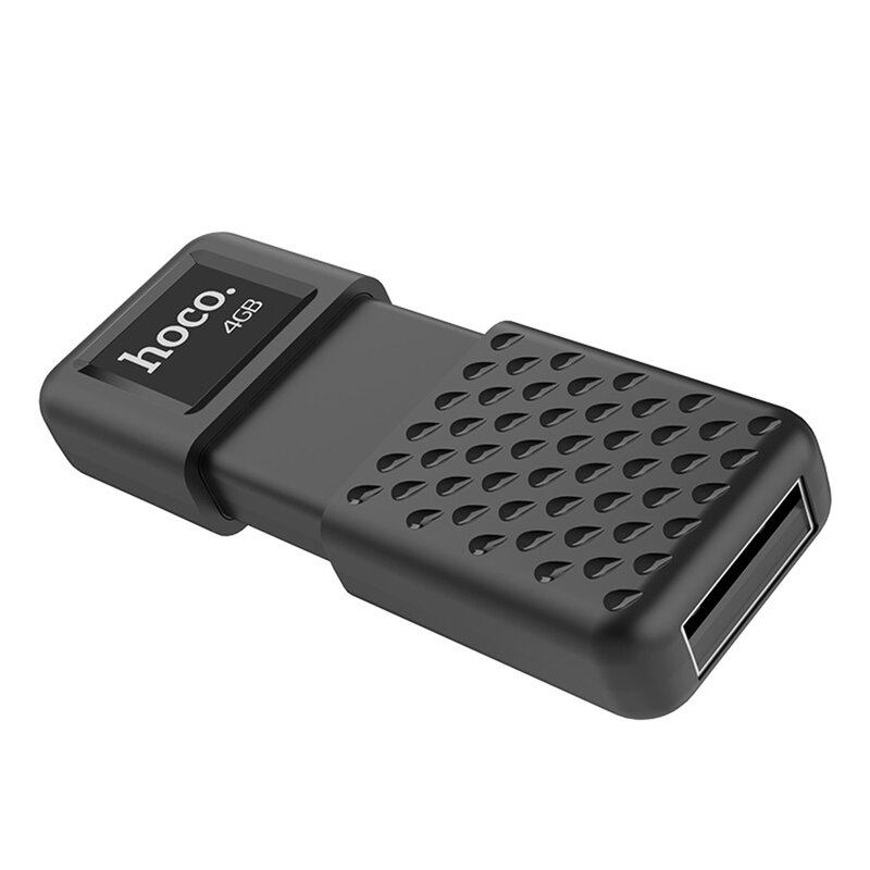 Stick Memorie Hoco UD6 Intelligent Flash Drive USB 2.0 Zinc Alloy Memory Disk Capacitate Stocare 4GB - Black