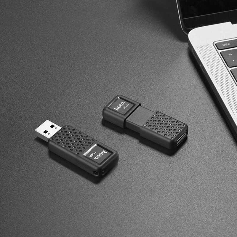 Stick Memorie Hoco UD6 Intelligent Flash Drive USB 2.0 Zinc Alloy Memory Disk Capacitate Stocare 4GB - Black
