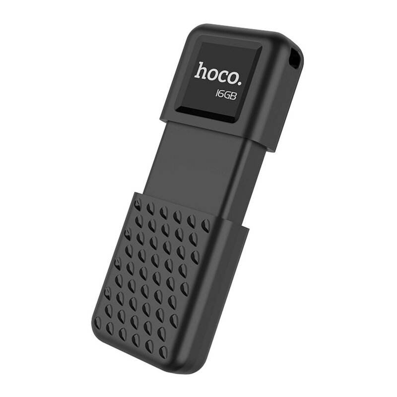 Stick Memorie Hoco UD6 Intelligent Flash Drive USB 2.0 Zinc Alloy Memory Disk Capacitate Stocare 16GB - Black