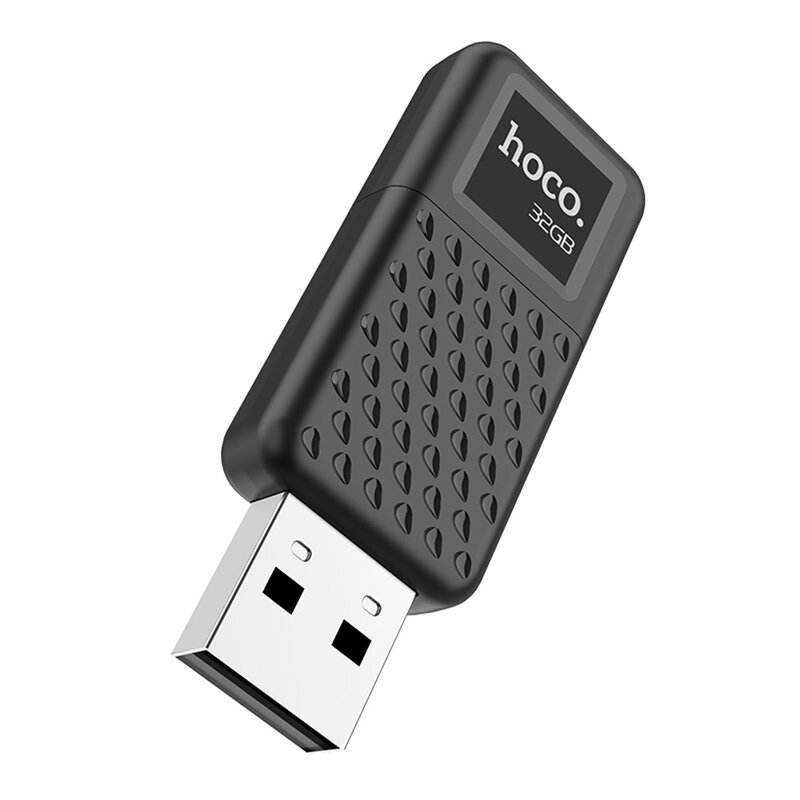 Stick Memorie Hoco UD6 Intelligent Flash Drive USB 2.0 Zinc Alloy Memory Disk Capacitate Stocare 32GB - Black