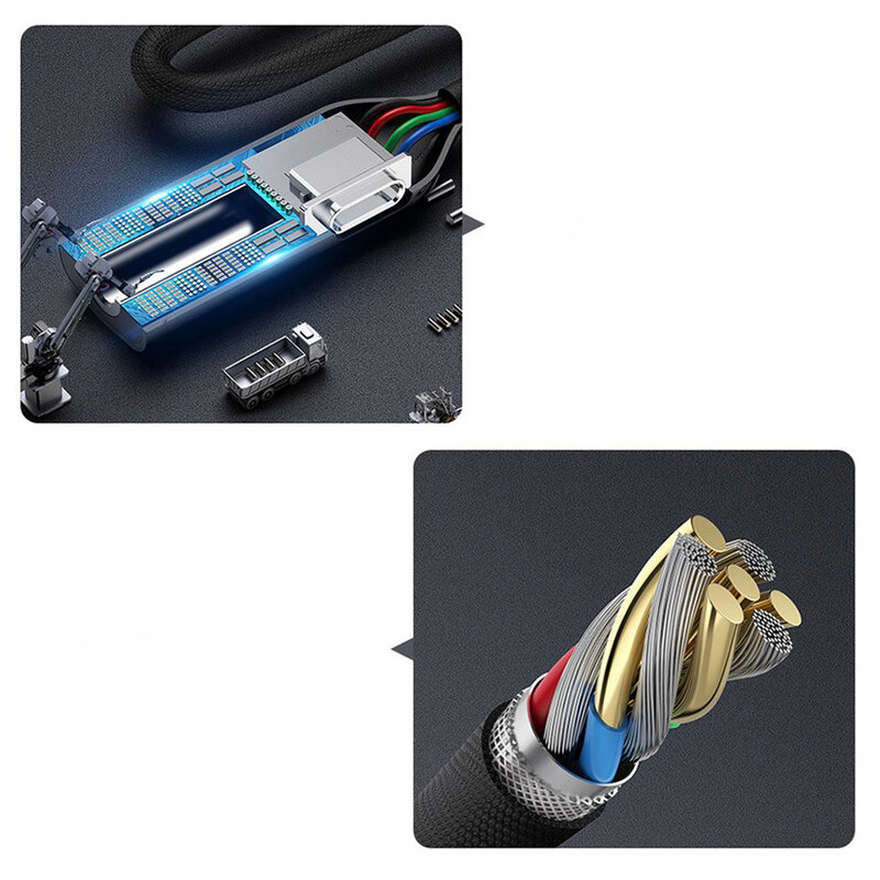 Convertor Audio Baseus L60S Type-C Male To Type-C & 3.5mm Female Adapter 18W 2A - CATL60S-0A - Gri 