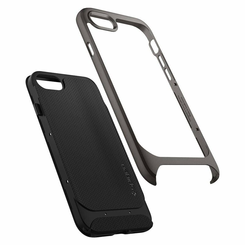 Husa iPhone 8 Spigen Neo Hybrid Herringbone - Gunmetal
