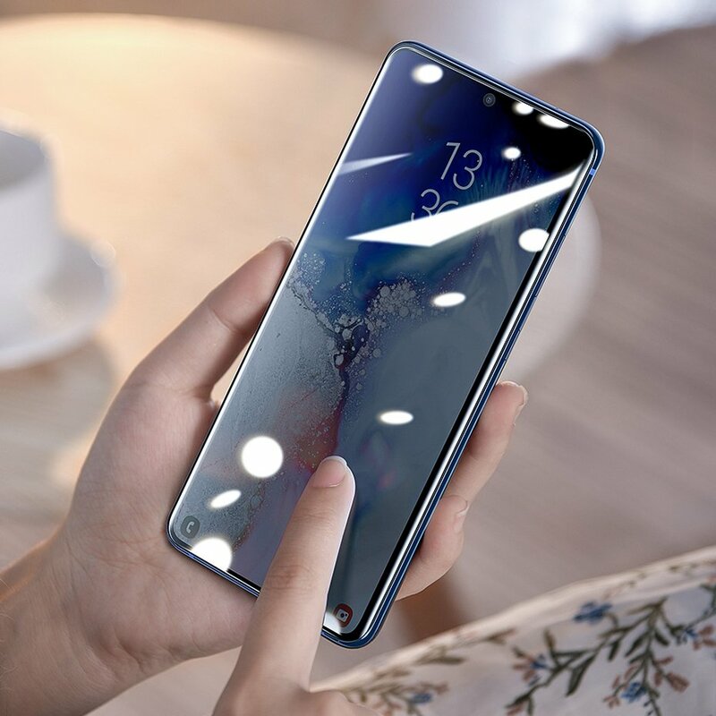 [Pachet 2x] Folie Sticla Samsung Galaxy S20 Ultra 5G Baseus UV Curved Screen Tempered - SGSAS20U-UV02 - Clear
