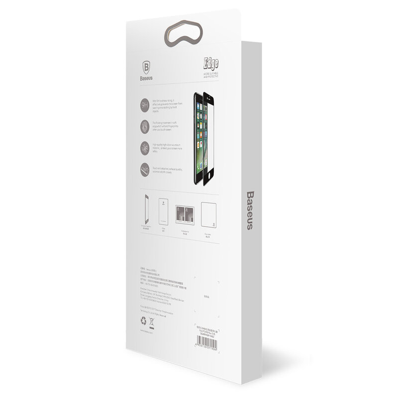Folie Sticla iPhone 8 Baseus Full-Glass Tempered Film - SGAPIPH8N-KA01 - Black