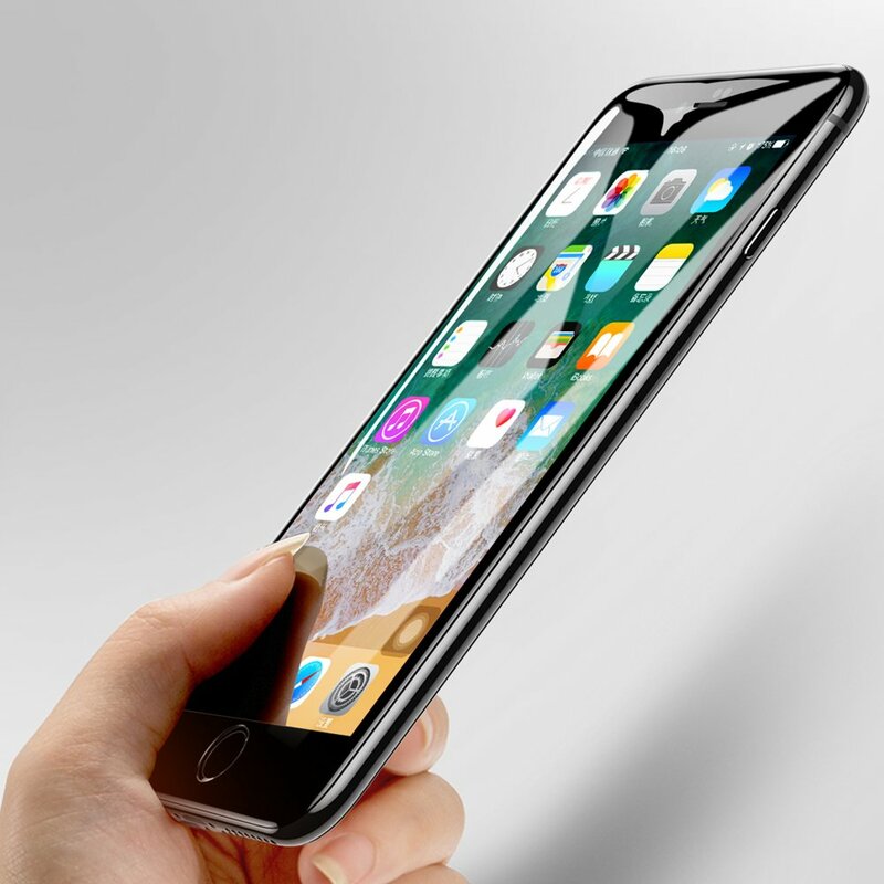 Folie Sticla iPhone SE 2, SE 2020 Baseus Full-Glass Tempered Film - SGAPIPH8N-KA01 - Black