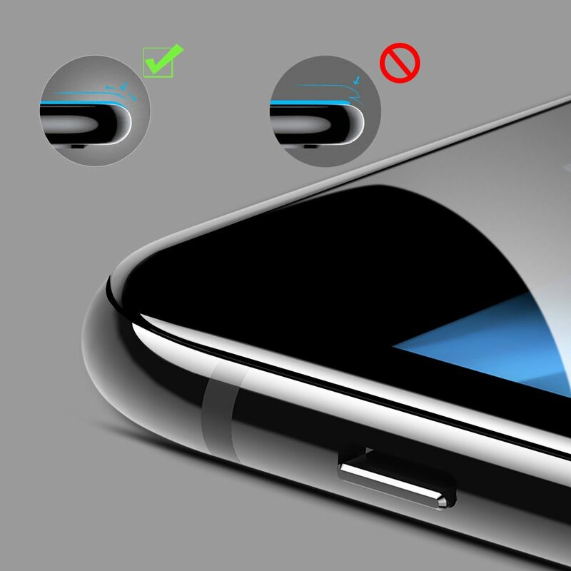 Folie Sticla iPhone SE 2, SE 2020 Baseus Full-Glass Tempered Film - SGAPIPH8N-KA01 - Black