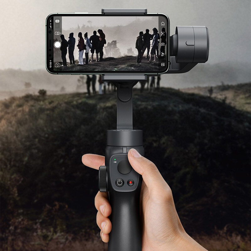 Sistem De Stabilizare Telefon Baseus Gimbal Live Vlog / YouTube / TikTok - SUYT-0G - Gri