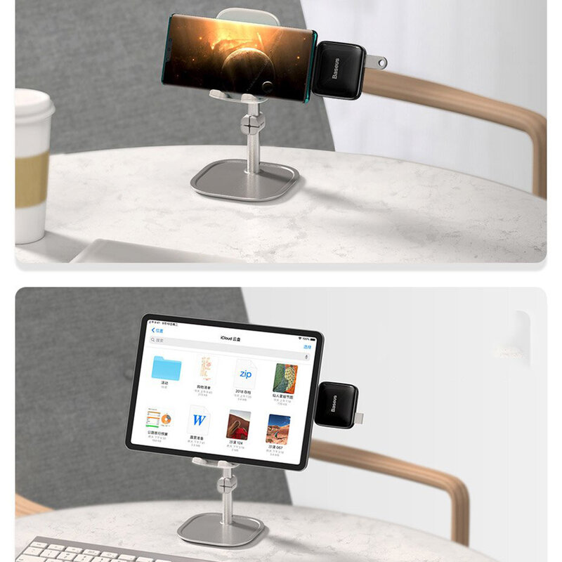 Hub Baseus Fully Folded Portable 4-in-1 Type-C/4xUSB 2.0 With Type-C OTG Power Supply - CAHUB-DW01 - Black