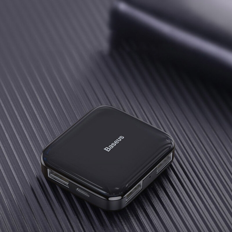 Hub Baseus Fully Folded Portable 4-in-1 Type-C/4xUSB 2.0 With Type-C OTG Power Supply - CAHUB-DW01 - Black