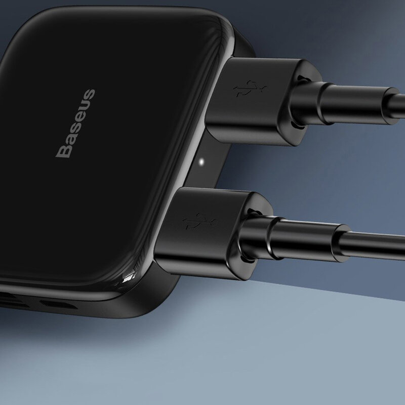 Hub Baseus Fully Folded Portable 4-in-1 Type-C/4xUSB 2.0 With Type-C OTG Power Supply - CAHUB-DW01 - Black