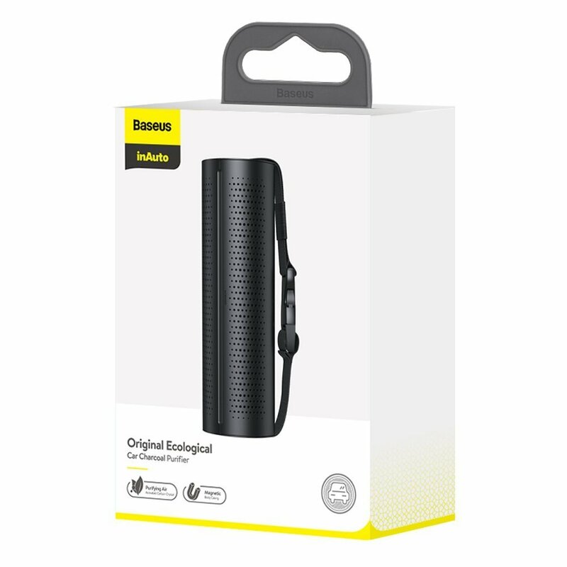 Odorizant Auto Baseus Original Ecological Car Charcoal Purifier Air Freshener Pentru Tetiera - CRJHQ-A01 - Black