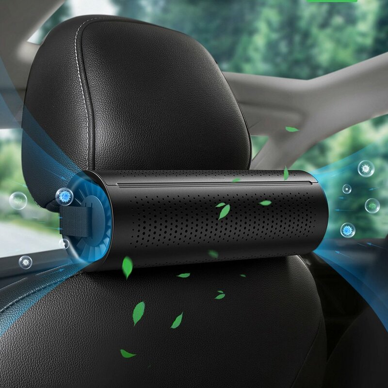 Odorizant Auto Baseus Original Ecological Car Charcoal Purifier Air Freshener Pentru Tetiera - CRJHQ-A01 - Black