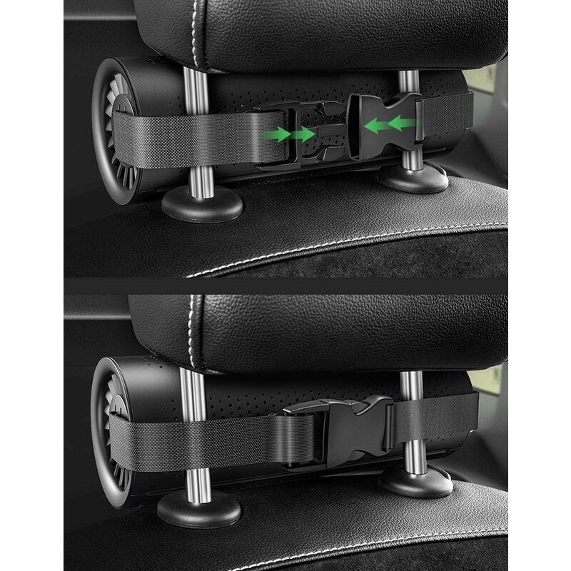 Odorizant Auto Baseus Original Ecological Car Charcoal Purifier Air Freshener Pentru Tetiera - CRJHQ-A01 - Black