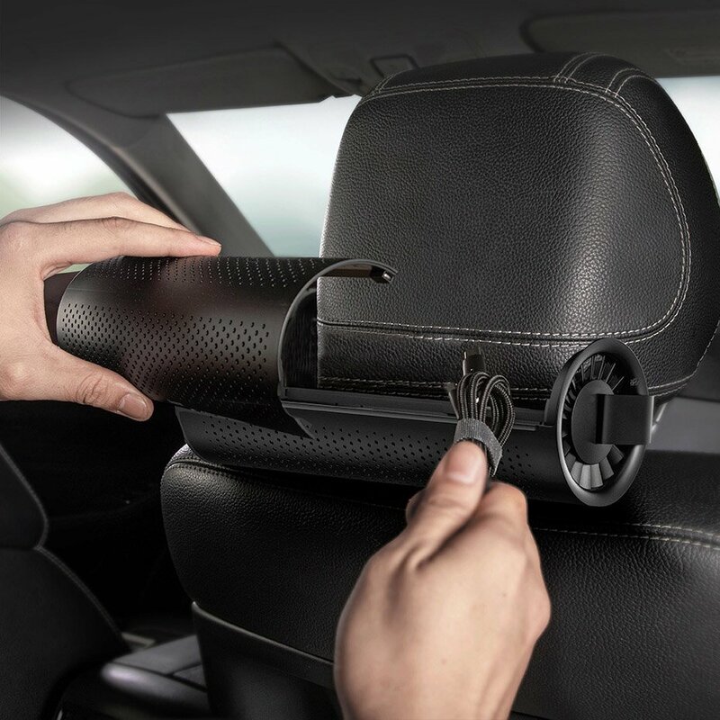 Odorizant Auto Baseus Original Ecological Car Charcoal Purifier Air Freshener Pentru Tetiera - CRJHQ-A01 - Black