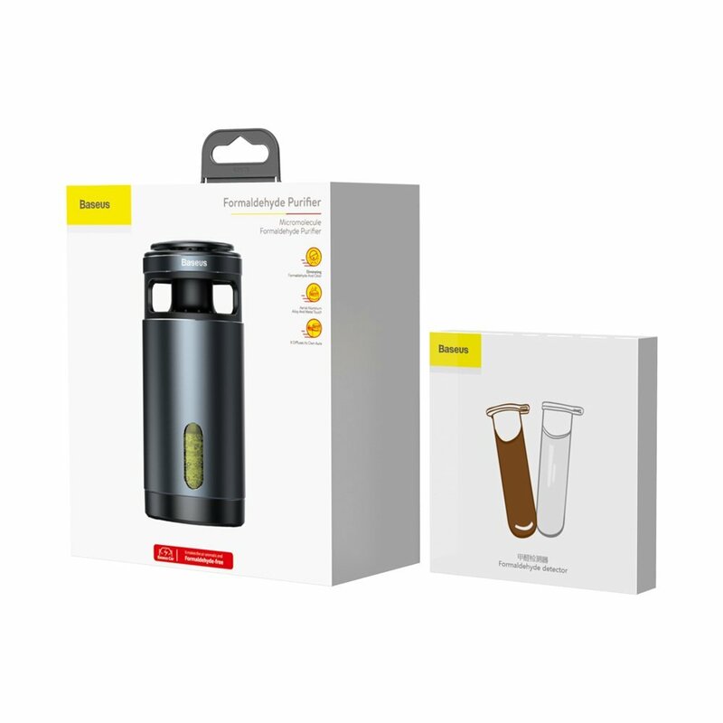Purificator aer auto Baseus, formaldehida, odorizant casa, 100ml, negru, ACJHQ-01