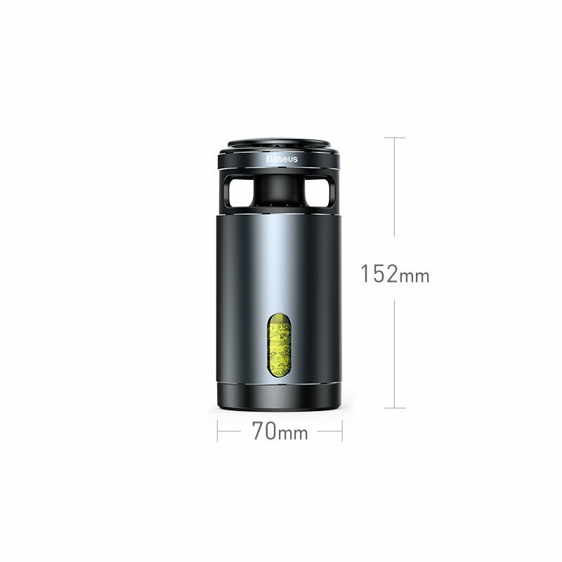 Purificator aer auto Baseus, formaldehida, odorizant casa, 100ml, argintiu, ACJHQ-0S