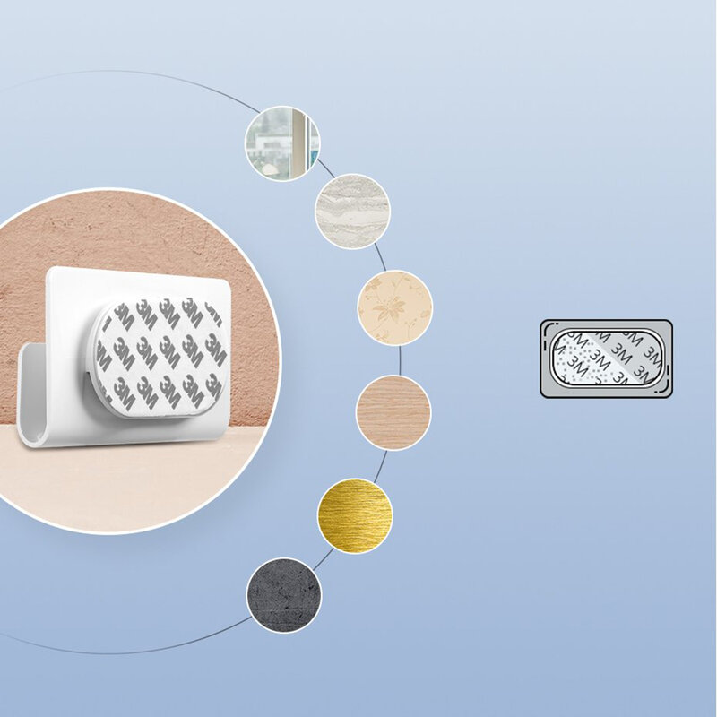 Suport perete Ugreen telefon, autoadeziv, universal, alb, 30394