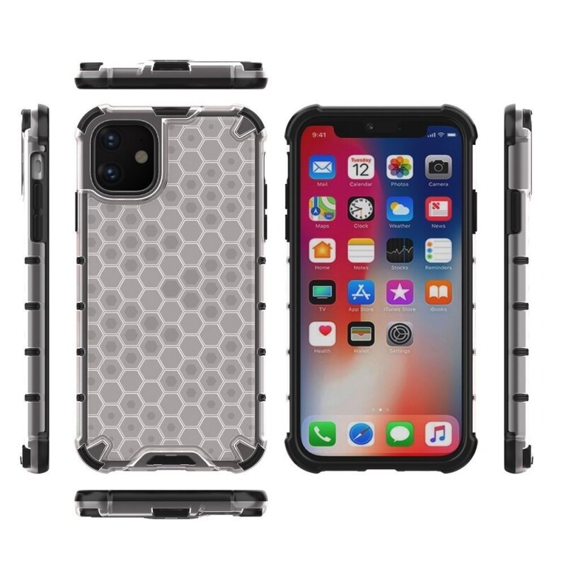 Husa iPhone 11 Honeycomb Armor - Transparent