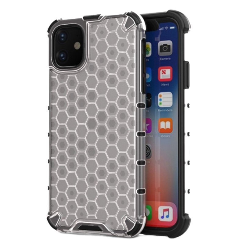 Husa iPhone 11 Honeycomb Armor - Transparent
