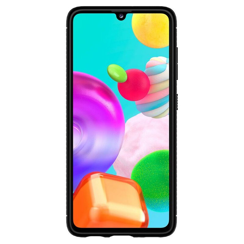 Husa Samsung Galaxy A41 Spigen Rugged Armor, negru
