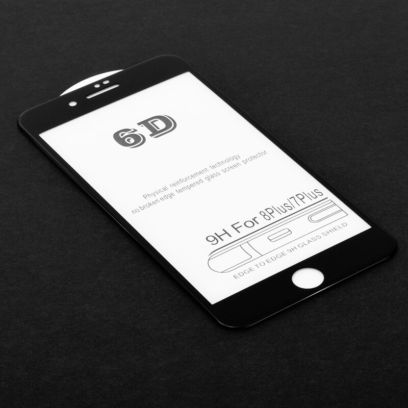 Folie Sticla iPhone 8 Plus Wozinsky 5D Full Screen Tempered - Negru