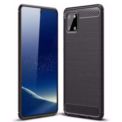 Husa Samsung Galaxy Note 10 Lite Techsuit Carbon Silicone, negru