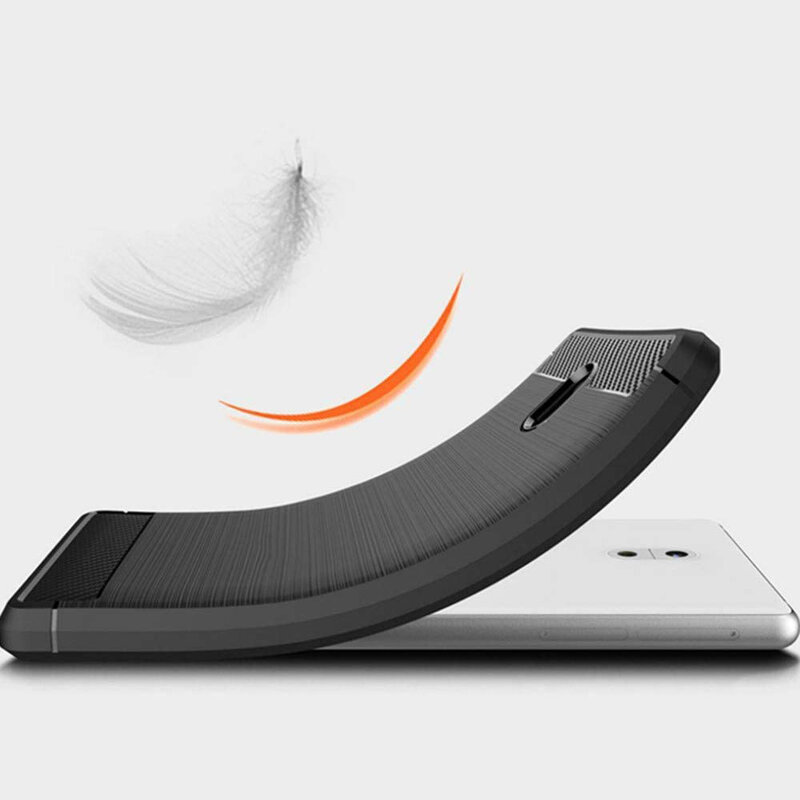 Husa Nokia 2 Techsuit Carbon Silicone, rosu