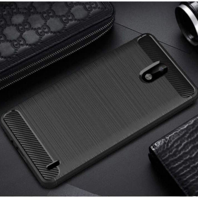 Husa Nokia 2 Techsuit Carbon Silicone, rosu